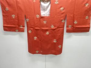 未使用品　花模様道行コート